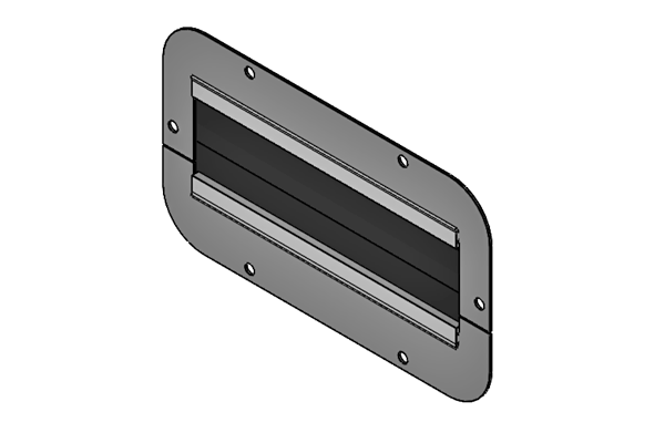 FP-BES-U Split Flange Plates with Brush Strips